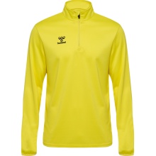 hummel Sport-Langarmshirt hmlESSENTIAL Half-Zip (angenehmes Tragegefühl) gelb Herren