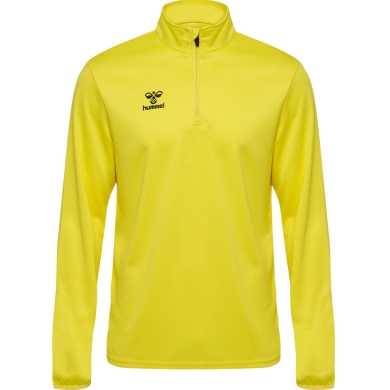 hummel Sport-Langarmshirt hmlESSENTIAL Half-Zip (angenehmes Tragegefühl) gelb Herren