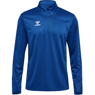 hummel Sport-Langarmshirt hmlESSENTIAL Half-Zip (angenehmes Tragegefühl) dunkelblau Herren