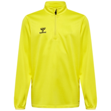 hummel Sport-Langarmshirt hmlESSENTIAL Half-Zip (angenehmes Tragegefühl) gelb Kinder