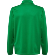 hummel Sport-Langarmshirt hmlESSENTIAL Half-Zip (angenehmes Tragegefühl) grün Kinder