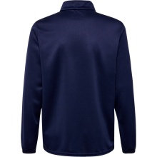 hummel Sport-Langarmshirt hmlESSENTIAL Half-Zip (angenehmes Tragegefühl) marineblau Kinder