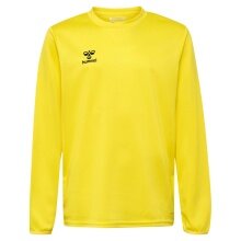 hummel Sport-Langarmshirt hmlESSENTIAL Sweatshirt (Interlock-Stoff) gelb Kinder