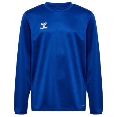 hummel Sport-Langarmshirt hmlESSENTIAL Sweatshirt (Interlock-Stoff) dunkelblau Kinder