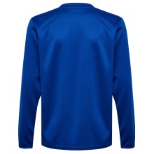 hummel Sport-Langarmshirt hmlESSENTIAL Sweatshirt (Interlock-Stoff) dunkelblau Kinder