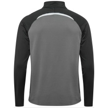 hummel Langarmshirt hmlLEAD 2.0 Half Zip (rec. Polyester, hohe Atmungsaktivität) grau/schwarz Herren