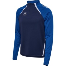 hummel Langarmshirt hmlLEAD 2.0 Half Zip (rec. Polyester, hohe Atmungsaktivität) marineblau/blau Herren