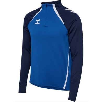 hummel Langarmshirt hmlLEAD 2.0 Half Zip (rec. Polyester, hohe Atmungsaktivität) blau/marineblau Herren