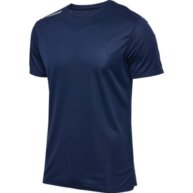 hummel Lauf-Shirt hmlRUN Jersey (atmungsaktiv, optimale Bewegungsfreiheit) navyblau Herren