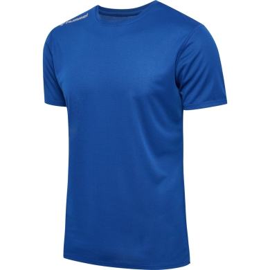 hummel Lauf-Shirt hmlRUN Jersey (atmungsaktiv, optimale Bewegungsfreiheit) blau Herren