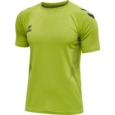 hummel Sport-Tshirt hmlLEAD Pro Seamless Training Jersey (dehnbarer Jerseystoff) Kurzarm lime Herren