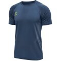 hummel Sport-Tshirt hmlLEAD Pro Seamless Training Jersey (dehnbarer Jerseystoff) Kurzarm dunkelblau Herren