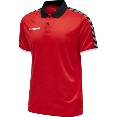 hummel Sport-Polo hmlAUTHENTIC Functional (weicher Jerseystoff) Kurzarm rot Herren