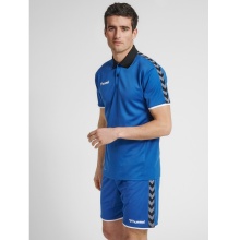 hummel Sport-Polo hmlAUTHENTIC Functional (weicher Jerseystoff) Kurzarm dunkelblau Herren