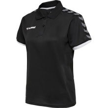 hummel Sport-Polo hmlAUTHENTIC Functional (weicher Jerseystoff) Kurzarm schwarz/weiss Damen