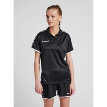 hummel Sport-Polo hmlAUTHENTIC Functional (weicher Jerseystoff) Kurzarm schwarz/weiss Damen