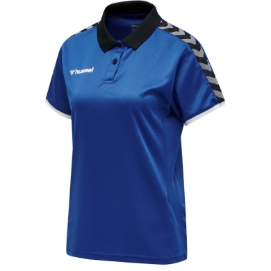 hummel Sport-Polo hmlAUTHENTIC Functional (weicher Jerseystoff) Kurzarm dunkelblau Damen