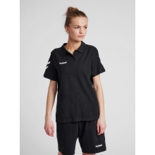 hummel Sport/Freizeit-Polo hmlGO Cotton (Baumwolle) Kurzarm schwarz Damen