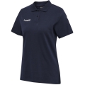 hummel Sport/Freizeit-Polo hmlGO Cotton (Baumwolle) Kurzarm marineblau Damen