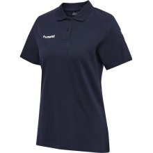 hummel Sport/Freizeit-Polo hmlGO Cotton (Baumwolle) Kurzarm marineblau Damen