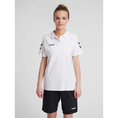 hummel Sport/Freizeit-Polo hmlGO Cotton (Baumwolle) Kurzarm weiss Damen