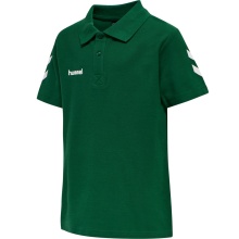 hummel Sport/Freizeit-Polo hmlGO Cotton (Baumwolle) Kurzarm dunkelgrün Kinder