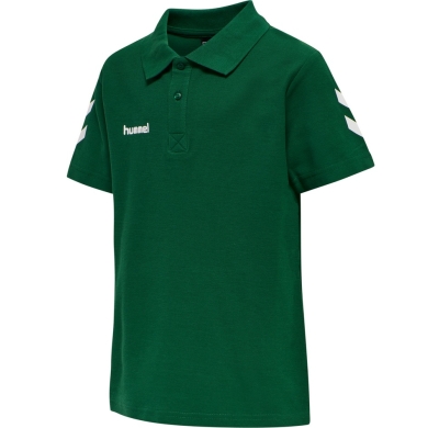 hummel Sport/Freizeit-Polo hmlGO Cotton (Baumwolle) Kurzarm dunkelgrün Kinder