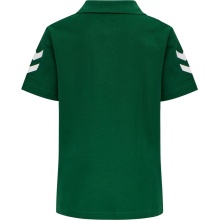 hummel Sport/Freizeit-Polo hmlGO Cotton (Baumwolle) Kurzarm dunkelgrün Kinder