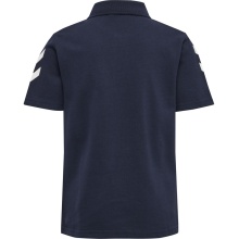 hummel Sport/Freizeit-Polo hmlGO Cotton (Baumwolle) Kurzarm marineblau Kinder