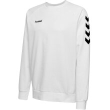 hummel Pullover Basic hmlGO Cotton Sweatshirt (Baumwolle) weiss Kinder