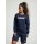 hummel Pullover Basic hmlGO Cotton Sweatshirt Big Logo (Baumwolle) marineblau Damen