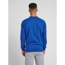 hummel Pullover Basic hmlGO Cotton Sweatshirt Big Logo (Baumwolle) dunkelblau Herren