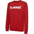 hummel Pullover Basic hmlGO Cotton Sweatshirt Big Logo (Baumwolle) rot Kinder