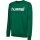 hummel Pullover Basic hmlGO Cotton Sweatshirt Big Logo (Baumwolle) dunkelgrün Kinder