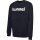 hummel Pullover Basic hmlGO Cotton Sweatshirt Big Logo (Baumwolle) marineblau Kinder