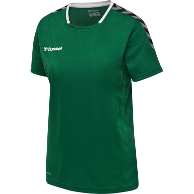 hummel Sport-Shirt hmlAUTHENTIC Poly Jersey (leichter Jerseystoff) Kurzarm dunkelgrün Damen