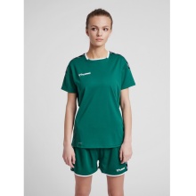 hummel Sport-Shirt hmlAUTHENTIC Poly Jersey (leichter Jerseystoff) Kurzarm dunkelgrün Damen