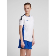 hummel Sport-Shirt hmlAUTHENTIC Poly Jersey (leichter Jerseystoff) Kurzarm weiss/blau Damen