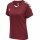 hummel Sport-Shirt hmlCORE XK Poly Jersey (robuster Doppelstrick) Kurzarm weinrot Damen