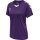 hummel Sport-Shirt hmlCORE XK Poly Jersey (robuster Doppelstrick) Kurzarm violett/weiss Damen