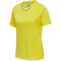 hummel Sport-Shirt hmlCORE XK Poly Jersey (robuster Doppelstrick) Kurzarm gelb Damen