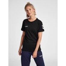 hummel Sport/Freizeit-Shirt hmlGO Cotton (Baumwolle) Kurzarm schwarz Damen