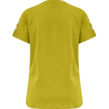 hummel Sport/Freizeit-Shirt hmlGO Cotton (Baumwolle) Kurzarm gelb Damen