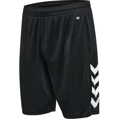 hummel Sporthose hmlCORE XK Poly Shorts (robuster Doppelstrick, ohne Seitentaschen) kurz schwarz Herren