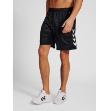 hummel Sporthose hmlCORE XK Poly Shorts (robuster Doppelstrick, ohne Seitentaschen) kurz schwarz Herren