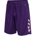 hummel Sporthose hmlCORE XK Poly Shorts (robuster Doppelstrick, ohne Seitentaschen) Kurz violett Herren