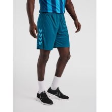 hummel Sporthose hmlCORE XK Poly Shorts (robuster Doppelstrick, ohne Seitentaschen) Kurz coralblau Herren