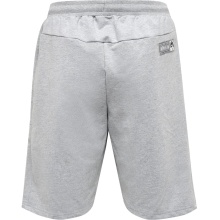 hummel Freizeithose Bermuda hmlMOVE Grid Cotton Shorts (Baumwolle) kurz grau Herren