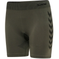 hummel Funktionsunterwäsche Sport-Short Tight Seamless nahtlos (schnelltrocknend, enganliegend) kurz grün Damen