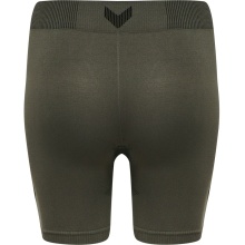 hummel Funktionsunterwäsche Sport-Short Tight Seamless nahtlos (schnelltrocknend, enganliegend) kurz grün Damen